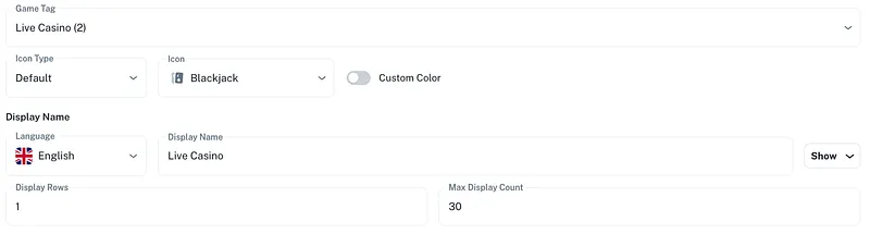 Backend — Live Casino