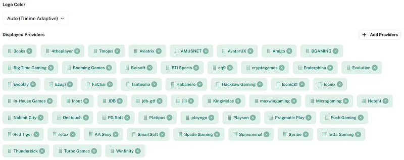 Backend — Providers Section