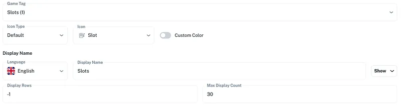 Backend — Slots Section