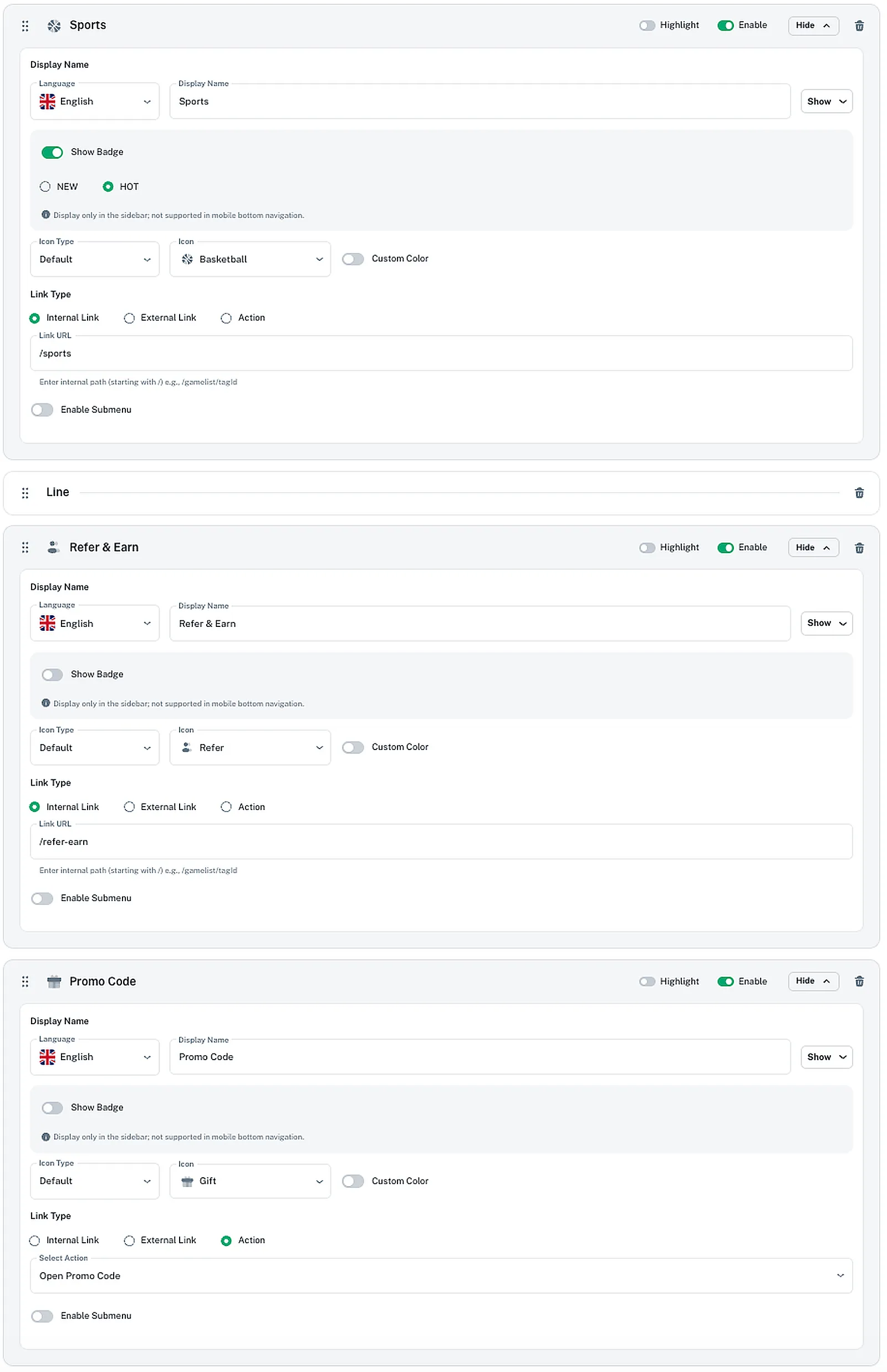 CMS Sidebar Configuration 4