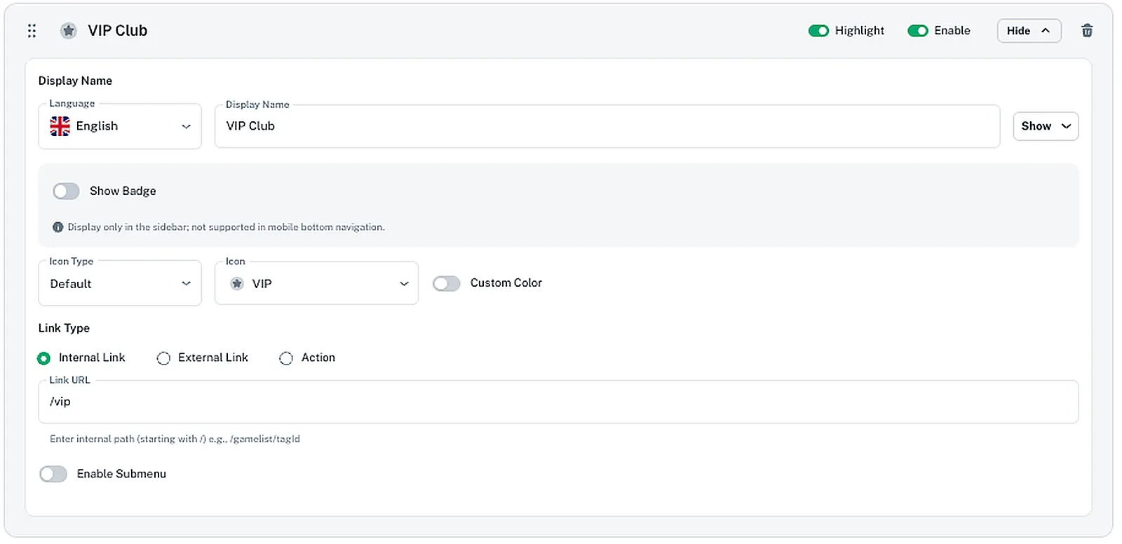 CMS Sidebar Configuration 5